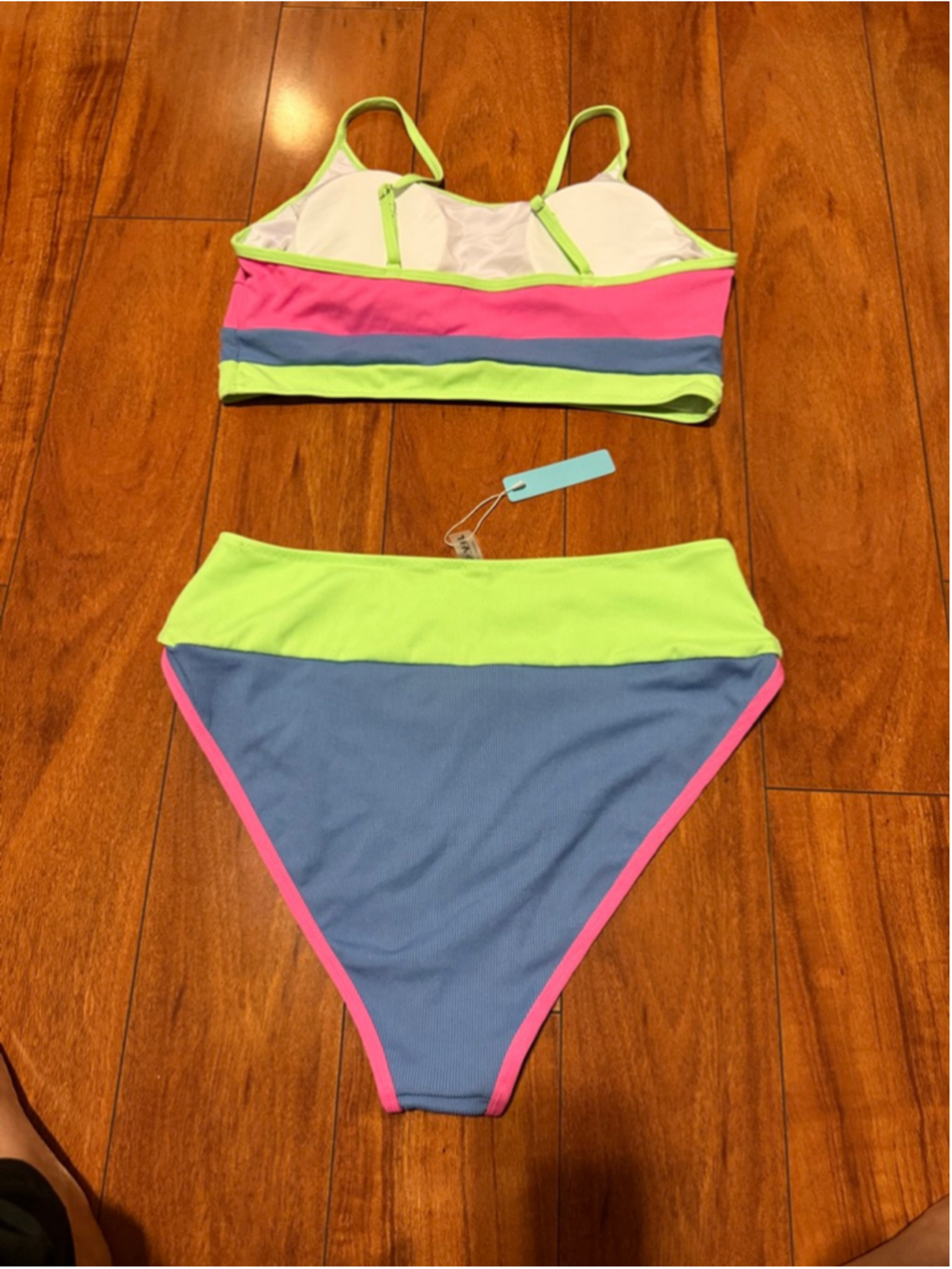 Women's POP VIL Bikini Set Plus Size xxL Pink Blue Green - Picture 4 of 8